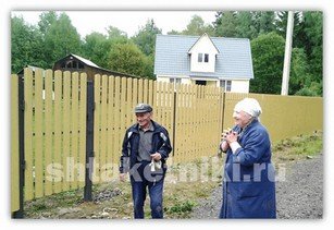 Фото забора штакетник RAL 1014 бежевый в Нижнем Новгороде