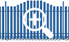 Дизайн секции забора из штакетника Трапеция